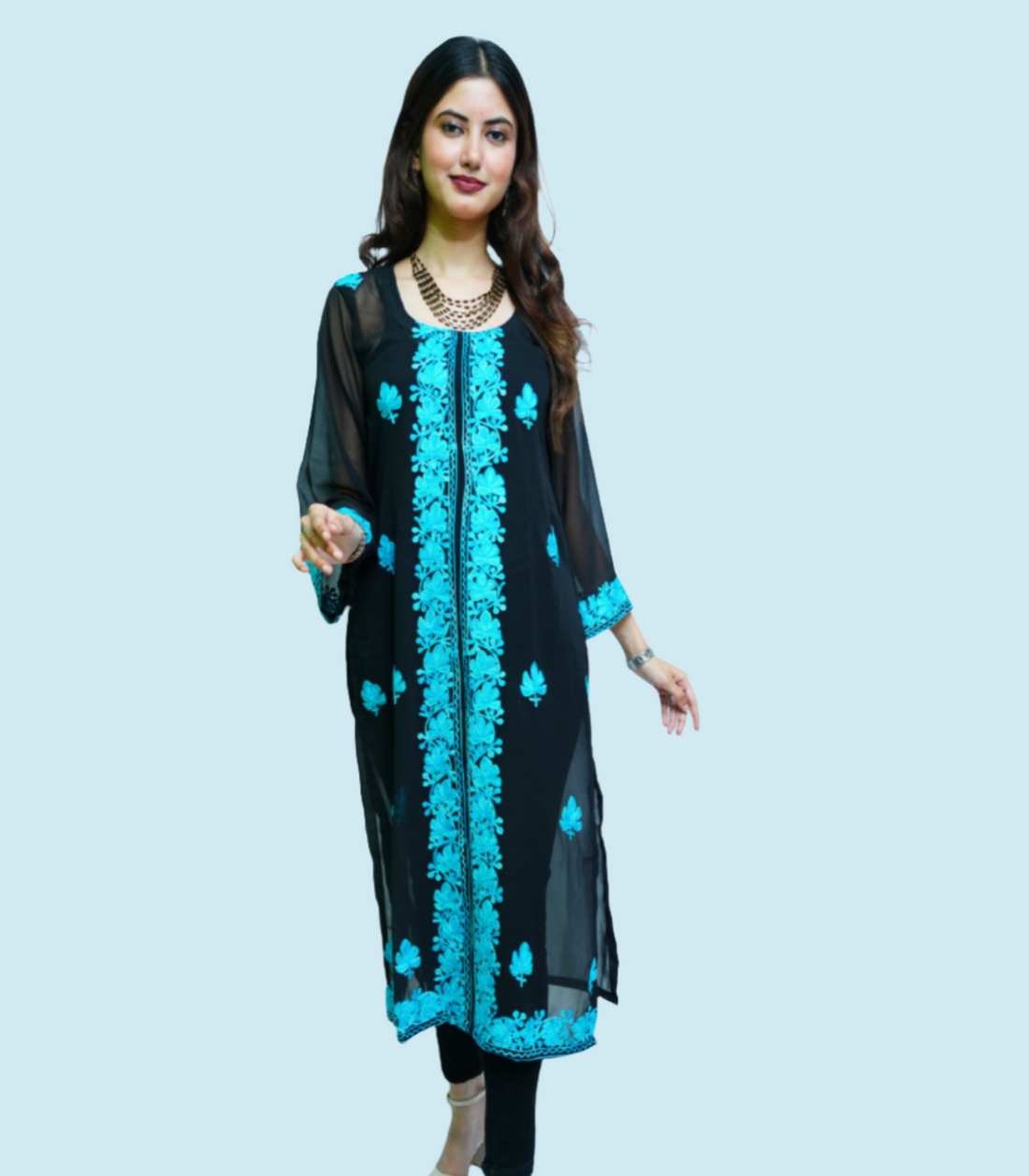 Zareen Floral Embroidered Kurti