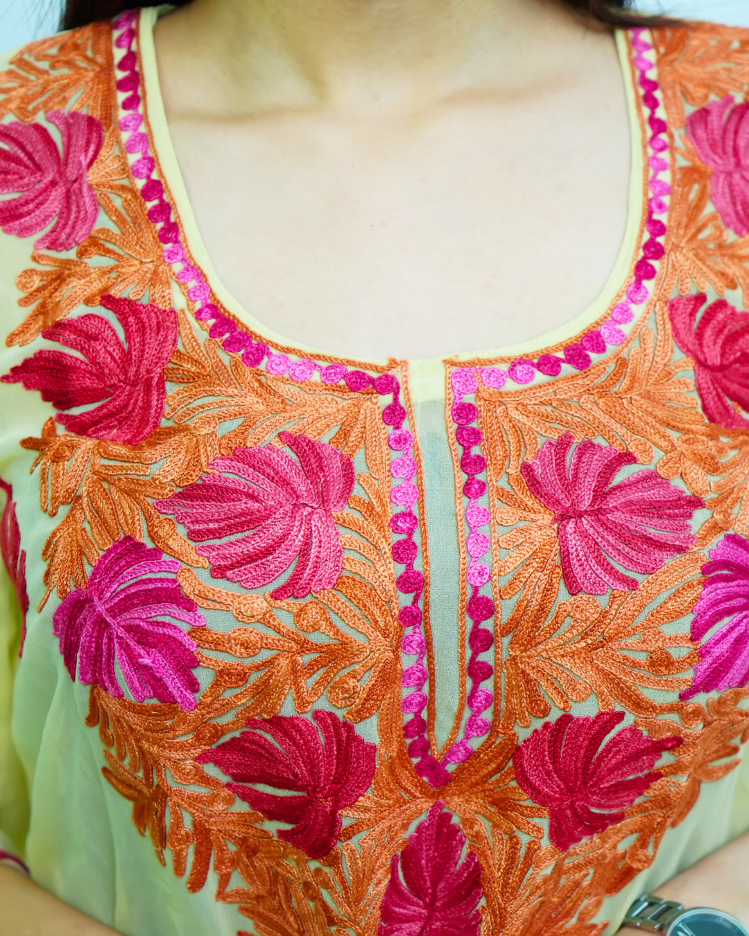 Naaz Multicolour Embroidered Kurti