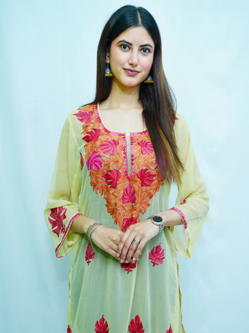 Naaz Multicolour Embroidered Kurti